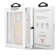 Guess TPU Big 4G Full Glitter Zadní Kryt pro Apple iPhone 13 Pro Gold - Kryt na mobil