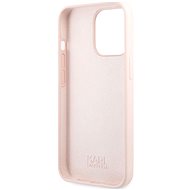 Karl Lagerfeld and Choupette Liquid Silicone pro Apple iPhone 13 Pro Pink - Kryt na mobil