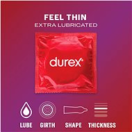 DUREX Feel Thin Extra Lubricated 12 ks - Kondomy