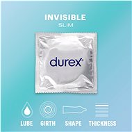 DUREX Invisible Close Fit 10 ks - Kondomy