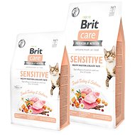 Brit Care Cat Grain-Free Sensitive Healthy Digestion & Delicate Taste, 0,4 kg - Granule pro kočky