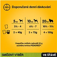 Pedigree kapsičky masový výběr se zeleninou ve šťávě pro dospělé psy 40 x 100g - Kapsička pro psy