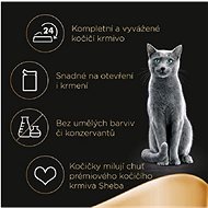 Sheba Fresh & Fine kapsičky pro dospělé kočky: drůbeží výběr ve šťávě 15 × 50 g - Kapsička pro kočky