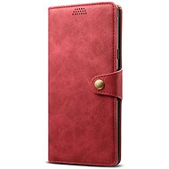  Lenuo Leather flipové pouzdro pro Xiaomi Redmi 10C, červená - Pouzdro na mobil