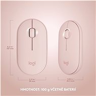 Logitech Slim Wireless Combo MK470, růžová - US - Set klávesnice a myši
