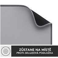 Logitech Desk Mat Studio Series - Mid Grey - Podložka pod myš