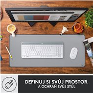 Logitech Desk Mat Studio Series - Mid Grey - Podložka pod myš