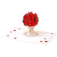 3D přání Kytice růží - Dárkové přání