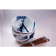 Made In Japan Set misek Blue & White s hůlkami 350 ml 2 ks - Sada misek