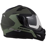 CASSIDA Tour 1.1 Spectre,  (zelená army matná/šedá/černá, vel. L) - Helma na motorku