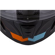 CASSIDA Integral 3.0 Turbohead,  (černá matná/oranžová/modrá, vel. XL) - Helma na motorku