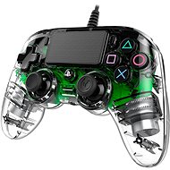 Nacon Wired Compact Controller PS4 - průhledný zelený - Gamepad