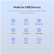 Orico USB-A Hub 7x USB 3.0 Black - USB Hub