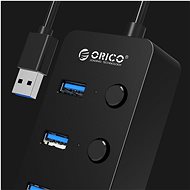 Orico USB-A Hub 4x USB 3.0 s vypínačem - USB Hub