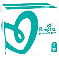 PAMPERS Premium Care vel. 3 Midi (204 ks) - měsíční balení - Jednorázové pleny