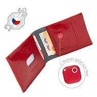FIXED Smile Wallet se smart trackerem FIXED Smile a motion senzorem, červená - Peněženka