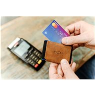 FIXED Smile Tiny Wallet se smart trackerem FIXED Smile Motion hnědá - Peněženka