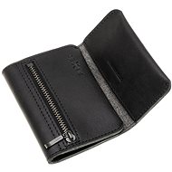 FIXED Tripple Wallet z pravé hovězí kůže černá - Peněženka