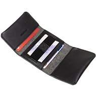 FIXED Tripple Wallet z pravé hovězí kůže černá - Peněženka