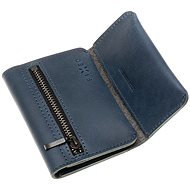 FIXED Tripple Wallet z pravé hovězí kůže modrá - Peněženka