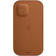 Apple iPhone 12 a 12 Pro Kožený návlek s MagSafe sedlově hnědý - Pouzdro na mobil