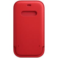 Apple iPhone 12 a 12 Pro Kožený návlek s MagSafe (PRODUCT)RED - Pouzdro na mobil