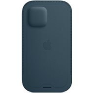Apple iPhone 12 a 12 Pro Kožený návlek s MagSafe baltsky modrý - Pouzdro na mobil