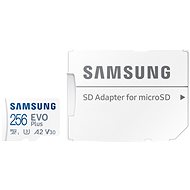Samsung MicroSDXC 256GB EVO Plus + SD adaptér - Paměťová karta