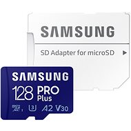 Samsung MicroSDXC 128GB PRO Plus + SD adaptér - Paměťová karta