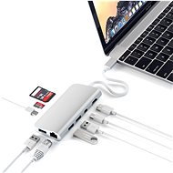 Satechi Aluminium Type-C Multimedia Adapter (HDMI 4K,1x USB-C,Ethernet,1x USB 3.0,MicroSD,MiniDP) -  - Replikátor portů