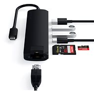 Satechi Aluminium Type-C Slim Multiport (1xHDMI 4K,2x USB-A,1x SD,1x Ethernet) - Black - Replikátor portů