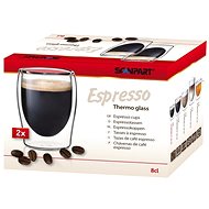 Scanpart Termo Sada sklenic na kávu Espresso 2ks 80ml - Sklenice na teplé nápoje