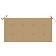 Poduška na zahradní lavici béžová 100 × 50 × 3 cm - Polstr