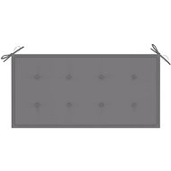 Polstr na zahradní lavici, šedý, 100x50x3 cm - Polstr