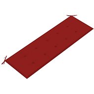 Polstr na zahradní lavici, červený, 150x50x4 cm - Polstr