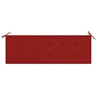 Polstr na zahradní lavici, červený, 150x50x4 cm - Polstr