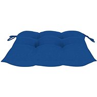 Podušky na židle 6 ks modré 40 x 40 x 7 cm textil - Polstr