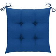 Podušky na židle 2 ks modré 40 x 40 x 7 cm textil - Polstr