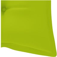Poduška na zahradní lavici jasně zelená 120 x 50 x 7 cm textil - Polstr