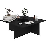 Konferenční stolek černý 79,5 × 79,5 × 30 cm dřevotříska - Konferenční stolek