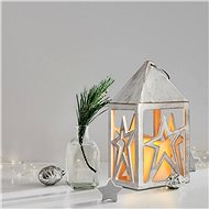 Lucerna s LED svíčkou, 2x AA - Vánoční osvětlení