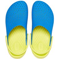 Crocs LiteRide Clog Kids Bright Cobalt/Citrus, EU 33-34 / US J2 / 208 mm - Pantofle