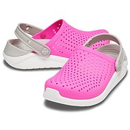 Crocs LiteRide Clog Kids Electric Pink/White, EU 27-28 / US C10 / 166 mm - Pantofle