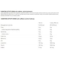 Nutrend Carnitine Activity Drink with Caffeine 750 ml, pomeranč - Spalovač tuků
