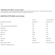 Nutrend Carnitine Activity Drink 750 ml, ostružina + limetka - Spalovač tuků