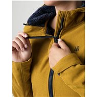 LOAP LECIKA dámský softshell kabát žlutá žíhaná | modrá - Kabát