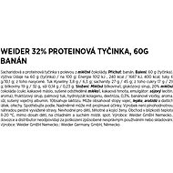 Weider 32% Protein bar 60g, banán - Proteinová tyčinka