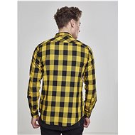 Urban Classics Pánská flanelová košile Wasp žlutá XXL - Košile