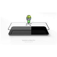 Tempered Glass Protector Rámečkové pro iPhone 12 Pro Max, Černé + sklo na kameru - Ochranné sklo
