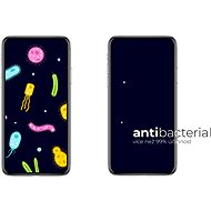 Tempered Glass Protector Antibacterial pro iPhone 12 Pro Max, Černé + sklo na kameru - Ochranné sklo
